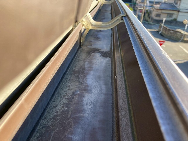 雨樋の中の確認